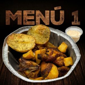MENÚ 1 DE POLLO A L'AST